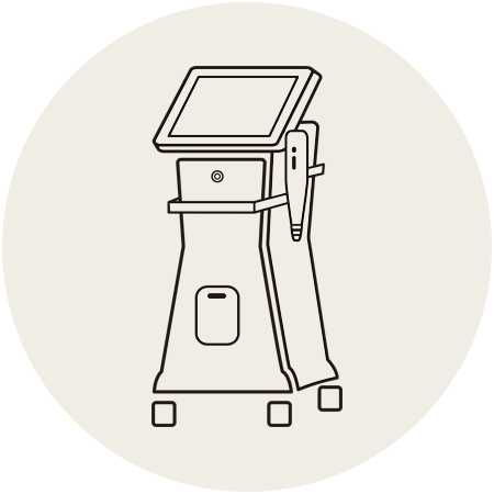 多数のレーザー機器保有