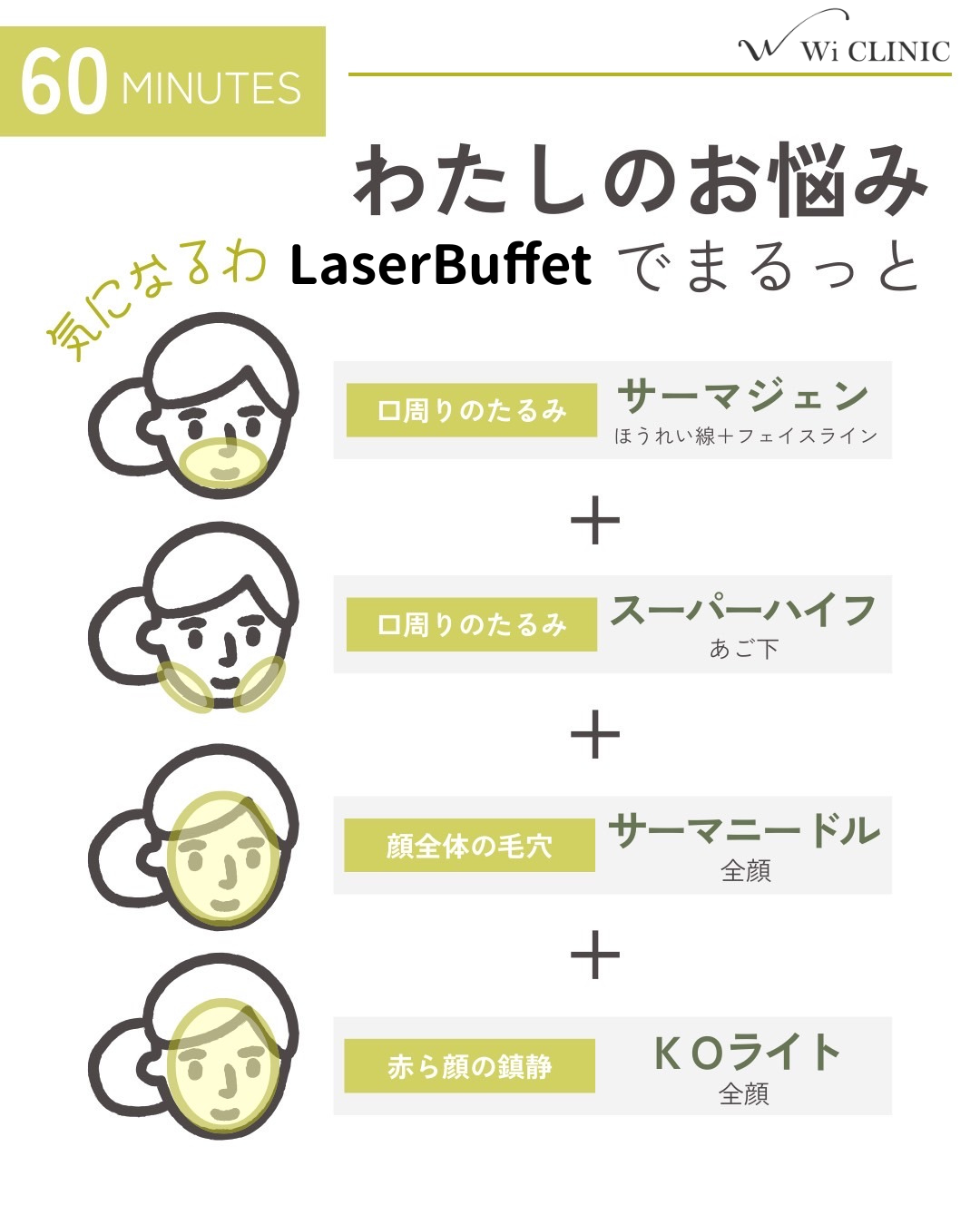 【レーザービュッフェ】パーソナルレーザー当て放題！14種から選ぶ