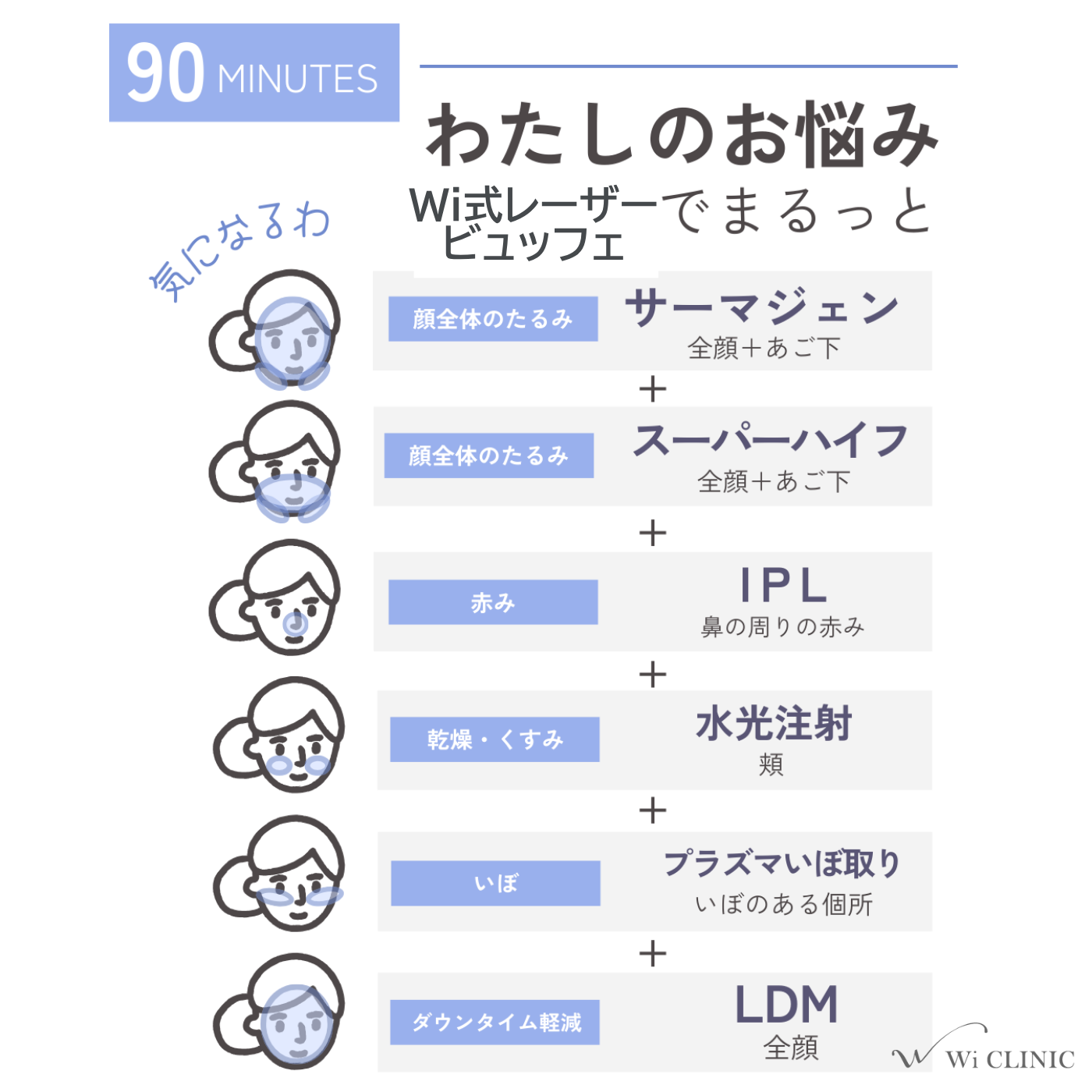 【レーザービュッフェ】パーソナルレーザー当て放題！14種から選ぶ