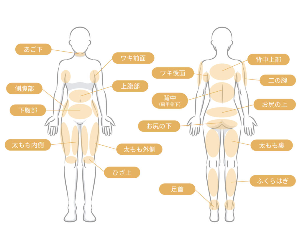 お顔や全身の気になる部位に注入可能！